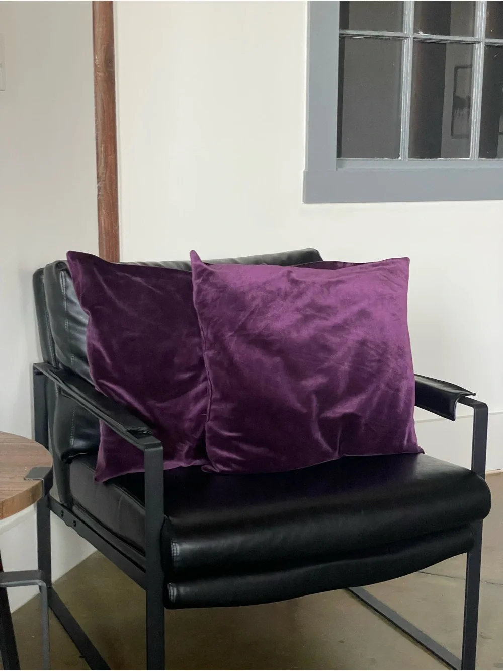 Plush Velvet Decorative Pillow - Purple